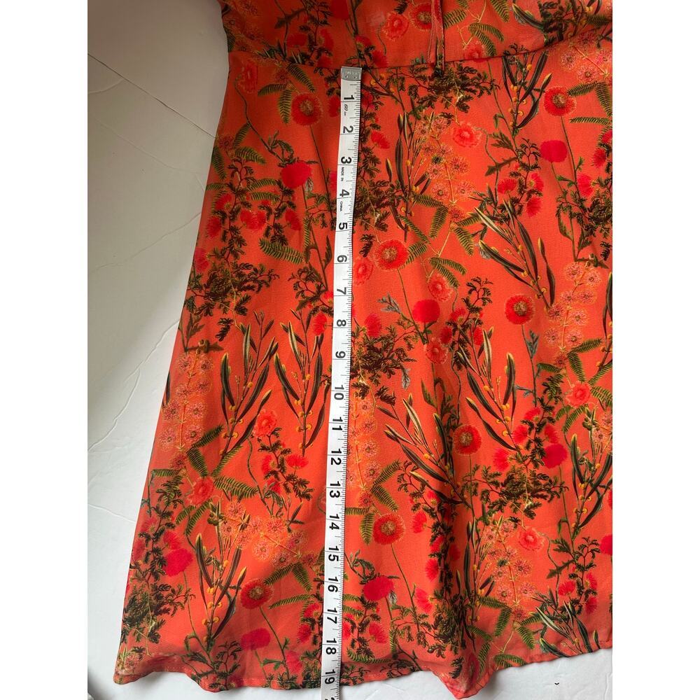 Gianni Bini Jane Orange
Floral Sleeveless A-line
Dress - Size 4 - Picture 7 of 10